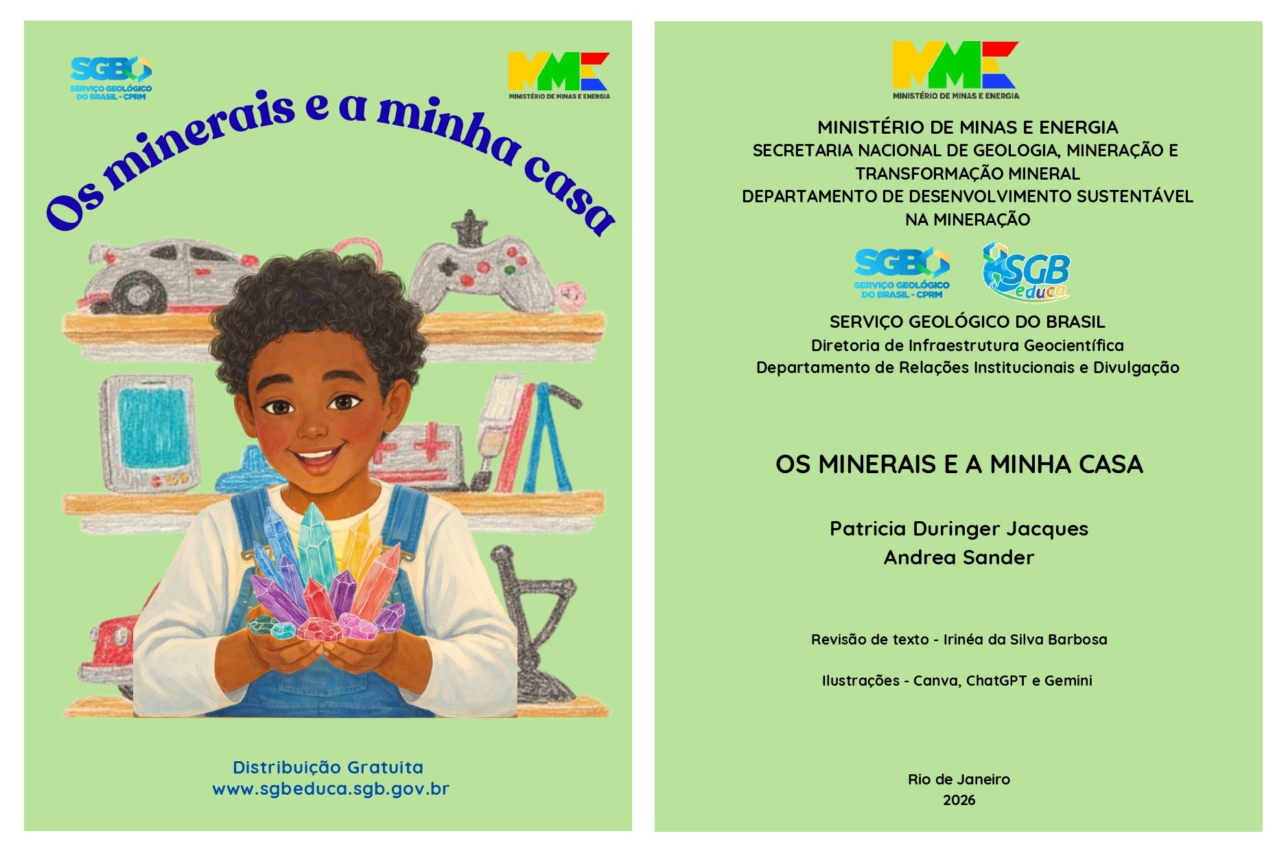 MME e SGB lançam cartilha infantil sobre minerais presentes no cotidiano das crianças